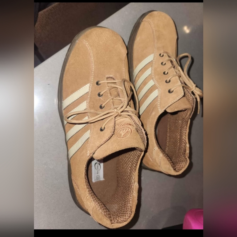 Tan and White Classic Sneakers